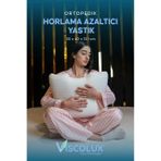 Horlama Azaltıcı Yastık - Horlama Önleyici Ortopedik Visco Yastık 55x40x12/10 Pembe