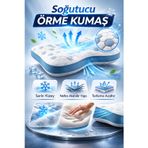 Horlama Önleyici Ergonomik Visco Yastık – Soğutucu Örme Kumaş – 55x40x12 cm