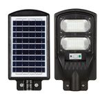 Horoz 100 W Siyah Led Solar Güneş Enerjili Beyaz Işık Lamba Sokak Armatür