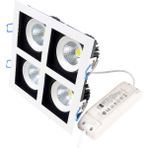 Horoz 4x8 Watt Beyaz Kare Cob Led Spot, 32 Watt Hareketli Spot Güçlü Parlak Işık