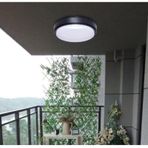 Horoz Artos 20w Yuvarlak Siyah Led Nem Su Geçirmez Banyo Bahçe Modern Tavan Lambası Beyaz Işık 6500k Siyah