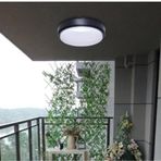 Horoz Artos 20w Yuvarlak Siyah Led Nem Su Geçirmez Banyo Bahçe Modern Tavan Lambası Beyaz Işık 6500k