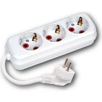 Horoz Electric 3'lü 2 mt Topraklı Kablolu Klemensli Grup Priz