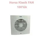 Horoz Fan-100 100 Lük Banyo Ve Mutfak Havalandırma Aspiratörü Plastik Beyaz 12W Ip20 220 Volt (Montaj Delik Çapı 100Mm 1