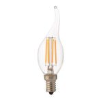 Horoz Flame 4W E14 Duy Filament Kıvrık Mum LED Ampül 6400K Beyaz Işık ( 6 Adet ) - 1 - 10 W
