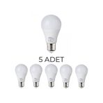 Horoz Premier-9 Led Ampul 9w E27 Duy Sarı Işık 2700k - 5 Li Paket
