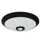 Horoz Sensörlü Tavan Armatür 360D 2XE27 ( Siyah Kasa )( Plastik Cam-Gövde )
