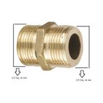 Hortum Eki, Sari Duz 3/8 X 3/8 Nipel, Rekor 4 Adet