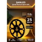 Hortum Esnek 220V Şerit Led Amber 25 Metre