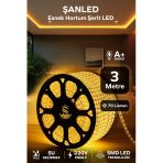 Hortum Esnek 220V Şerit Led Amber 3 Metre