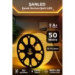 Hortum Esnek 220V Şerit Led Amber 50 Metre