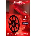 Hortum Esnek 220V Şerit Led Kırmızı 1 Metre