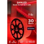 Hortum Esnek 220V Şerit Led Kırmızı 30 Metre