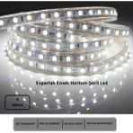 Hortum Esnek Şerit LED Beyaz Işık 220V Fış/1,2,3,4,5,7,10,15,20,25,30 Metre - 4 m