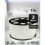Hortum Esnek Serit LED Gün Isigi + 220V Fiş 1,2,3,4,5,10,15,20,25,50,100 Metre - 2 m - Beyaz