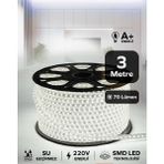 Hortum Esnek Serit LED Gün Isigi + 220V Fiş 1,2,3,4,5,10,15,20,25,50,100 Metre - 3 m - Beyaz