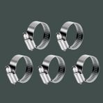 Hortum Kelepçesi Tork Ayarlı 13X19 Mm Paslanmaz Çelik Boru Metal Kelepçe Ayarlanabilir Klips 5 Adet