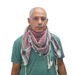 Horus Artesanía de Egipto Filistin Shemagh Keffiyeh Hatta Arap Pamuk Şal Unisex %100 Kırmızı Siyah Beyaz, 105-110 x 105-110 cm, Kırmızı, siyah, beyaz., 105*105 cm aproximadamente