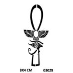 Horus Gözleri Ve Kanat Yapışkanlı Stencil Süsleme Ve Boyama Kalıbı