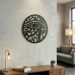 Horus Gözü Duvar Tablosu Mdf Lazer Kesim Geometrik Modern Duvar Süsü Eye Of Horus Dekor