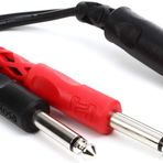 Hosa 1/4 inç TRS F - Dual 1/4 inç TS M Stereo Breakout Kablo