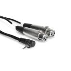 Hosa 3.5 mm 90 Derece TRS (M) Dual XLR (F) Stereo Breakout 1,5 m Kablo