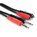 Hosa CPR204 Çift Kablo (6,3 mm TS Jak 4 m)