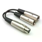 Hosa Xlr (F) - Dual Xlr (M) Y-Kablo (Yxm-121) Xlr (Dişi) <-> Dual Xlr (Erkek) Y-Kablo Yxm-121