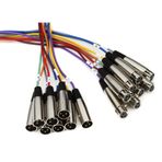 HosaTech 5m XLR-805 XLR3F - XLR3M Dengeli Yılan Kablosu