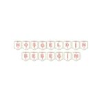 Hoşgeldin Bebeğim Pembe Yazı