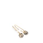 Hoshi Gold Leopar Desenli Doğal Taşlı Çelik Kadın Küpe