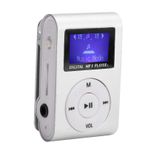 Hosie MP3 Çalar Seti, Spor MP3 Sağlam Ve Dayanıklı Destek 32 GB Hafıza Kartı Uzun Pil Ömrü Spor Için Sırt Klipsi Yürüyüş Için Yürüyüş Için Koşu Için (Gümüş)