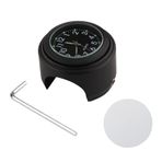 Hosioe Evrensel Motosiklet Gidon Metre Bisiklet Saat Motosikletler için Su Geçirmez Değiştirme Bisikletler 22mm-25.4mm7/8 ''- 1'' Gidon Siyah Kabuk Siyah Kadranlı Saat