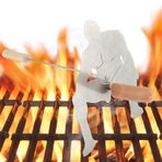 Hot Dog Griller Komik, Sosisli Sandviç ve Marşmelov Kızartma Tencereleri, Komik Adam Şekilli Sosisli Sandviç Kavurma Çubukları | Komik Barbekü Çatalları, Sosis Rulosu, Paslanmaz Çelik