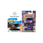 HOT WHEELS 2 Araç Mercedes-benz Set - Hot Wheels '89 560 Sec Amg & Matchbox G 550 (1/64), Oyuncak Araba