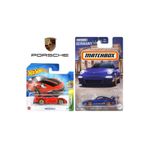 HOT WHEELS 2 Araç Porsche 911 Gt3 Set - Hot Wheels & Matchbox (1/64), Oyuncak Araba