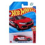 Hot Wheels - 2018 Honda Civic Typer R (1/64) Kırmızı - Yurt Dışı Uzun Kartonet - 2025 Case