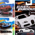 Hot Wheels 3 Araç Bugatti Set - Veyron & Bolide & Chiron (1/64)