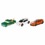 Hot Wheels 3'Lü Araba Seti - 1:64 Ölçekli Die-Cast Metal Model Araçlar Vitrin