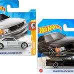 Hot Wheels '89 Mercedes-Benz 560 Sec Amg 2 Araç Set - Gri & Siyah (1/64)
