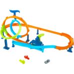Hot Wheels Akrobasi Pistleri™ Dolambaçlı Hız Pisti™ Seti ve 1:64 Ölçekli Metal Oyuncak Araba JHK73