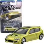 Hot Wheels Fast & Furious 1/64 Ölçekli Honda Cıvıc Eg Araba Renkli Tasarım +3 Yaş İçin Eğlenceli Oyun JBY39-HNR88