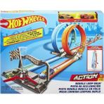 Hot Wheels GFH85 Çift Çemberde Depar Pist Seti Renkli Oyuncak Ambulans ile 0-1 Yaş İçin Eğlenceli