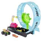 Hot Wheels HBN02 Monster Trucks Karanlıkta Parlayan Çemberde Yarış Seti