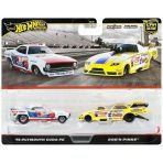 Hot Wheels Jbl01 Premium 2'Li Paket '72 Plymouth Cuda Fc/Rob N' Pinks Araç Oyuncağı Mini Araba 3 Yaş