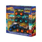 Hot Wheels Köpek Balığı ve Dinozor Çoklu Paketi - 2 Tır, 2 Kamyon, 2 Araba