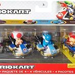 Hot Wheels Mario Kart Aracı 4'lü Paket, 4'lü Fan-Favorit Karakteri Seti, 1 Özel Model İçerir, 3 Yaş ve Üzeri Çocuklar ve Hayranlar için Koleksiyon Hediyesi