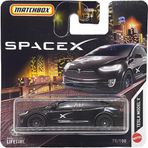Hot Wheels Matchbox - Tesla Model X - Mbx Spacex 75/100 - Hvn43 - Short Card - Siyah - Crew Transport Vehicle -