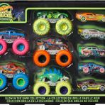 Hot Wheels Monster Trucks Karanlıkta Parlayan Araçlar Paketi Hot Wheels Monster Trucks Karanlıkta Parlayan Araçlar Paketi 5 adet Monster Trucks aracı ve 5 adet araba içeren çoklu paket HCB57