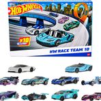 Hot Wheels Oyuncak Arabalar, 10'lu Yarış Arabası Paketi, 1:64 Ölçekli Corvette, Lamborghini, McLaren ve Hot Wheels Originals içerir (Amazon'a Özel)